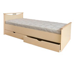 Кровать Мелисса 800 с двумя спинками и двумя ящиками, спальное место 80х200 см., без матраса