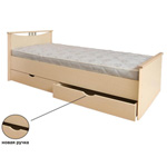 Кровать Мелисса 900 мм., с двумя спинками и двумя ящиками спальное место 90х200 см., без матраса.