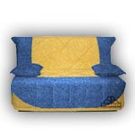 Диван-аккордеон Виза-1 (спальное место 120х200), в комплекте съемный чехол и две подушки
