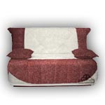 Диван-аккордеон Виза-1 (спальное место 140х200), в комплекте съемный чехол и две подушки