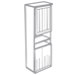 Шкаф для книг ИД 01.14 (арт.8001-03). Комплектация: за распашными дверями ниши с одной полкой в каждой.