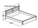 Кровать Элана 1200 (спальное место 120х200 см., без решетки и матраса)