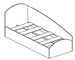 Тони кровать одинарная, спальное место 70х186 см., без матраса