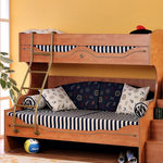 Детская мебель Наутилус. Состав композиции: кровать двухъярусная, лестница, лестница-шкаф.