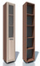 Шкаф-пенал скошенный Фиджи НМ 014.09-01 РС мателюкс фасады матовое стекло. Комплектация: в шкафу размещены 4 полки. Шкаф является универсальным.