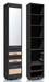 Шкаф комбинированный Капри НМ 014.62 ЛР фасады зеркало. Комплектация: в шкафу размещены 5 полок и 2 выдвижных ящика.