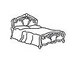 Кровать (спальное место 160х200 см., без решетки и матраса)