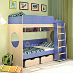 фото  Детская Мебель Двухъярусная кровать Легенда-7 (Сказка-7)
