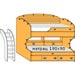 Двухъярусная кровать F1932L (спальное место 90х190, без матраса, с решетками)