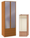 Шкаф двухдверный с ящиками INDEX: 131.X. Фасад: софт с зеркалом.