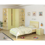 Детская Teens Home (композиция 4), состав набора: композиция шкафов, кровать (спальное место 90х200 см., без решетки и матраса), прикроватная тумба.
