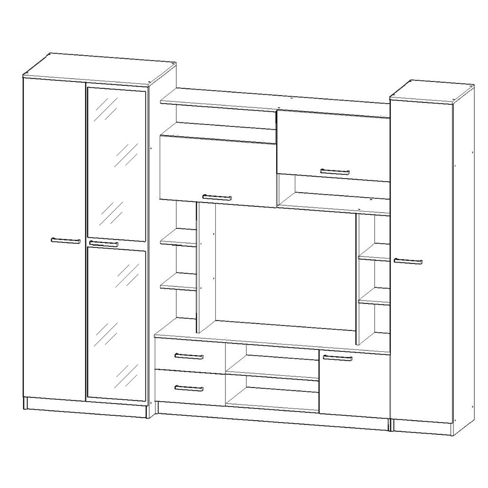 Сборка шкафа стенки