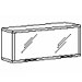 Шкаф навесной с вертикальным открыванием арт.105 (крепится на шину при помощи регулируемых навесов). Цвет корпуса: кв