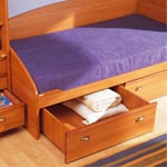 Кровать с выдвижными ящиками, ручки и накладки "Marine"
