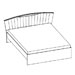 Кровать-1 размер спальное место 160х200 см., без матраса