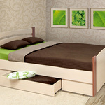 Кровать Олимп 160х200 (спальное место 16х200 см., без матраса), с ящиком.