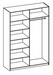 Шкаф для одежды 4-х дверный Смарт 06.38 (корпус без фасадов)