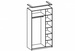 Шкаф для одежды три двери 06.56