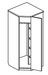 Шкаф угловой 06.23 (корпус без фасада)