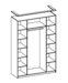 Шкаф для одежды четыре двери 06.39