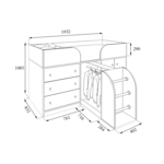 Схема детской кровати Астра-5
