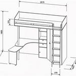 Схема кровати чердака М-85
