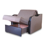 Кресло-кровать Коломбо с открытым бельевым ящиком

