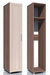 Шкаф для одежды Фиджи НМ 014.01 ЛР фасады глухие. Комплектация: в шкафу размещена 1 полка и штанга.