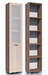 Шкаф для одежды Фиджи НМ 014.02 РС фасады прозрачное стекло. Комплектация: в шкафу размещены 4 полки.