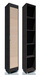 Шкаф-пенал скошенный Капри НМ 014.09-01 ЛР фасады глухие. Комплектация: в шкафу размещены 4 полки. Шкаф является универсальным.