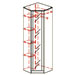 Шкаф угловой ПМ-144.12 (с зеркалом). Ширина боковой стороны 58,6 см.
