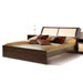 Кровать с ящиком (МКР-1), спальное место 160х195 см., без решетки и матраса. Комплектация: изголовье со вставкой из натурального бамбука. В изголовье есть ящик для белья.