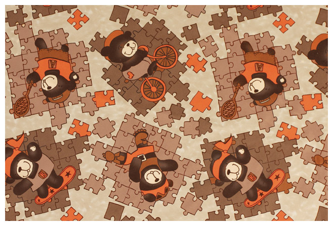Микровелюр Feel Good Puzzle honey (Арбен)