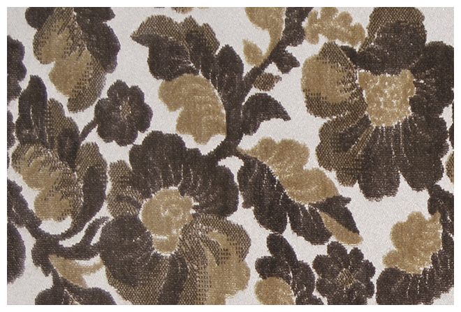 Шинил на жаккарде Clarity Flora LE chocolate (Арбен)