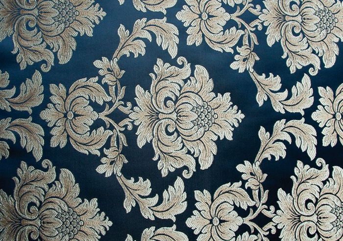 Жаккард Angelique monogramme bleu royal (Аметист)