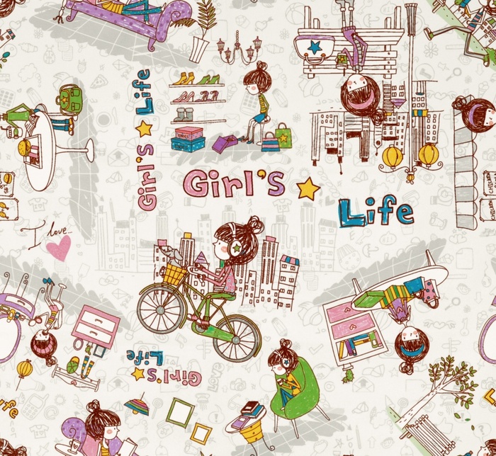 Микровелюр Girls Life 01 (Союз-М)